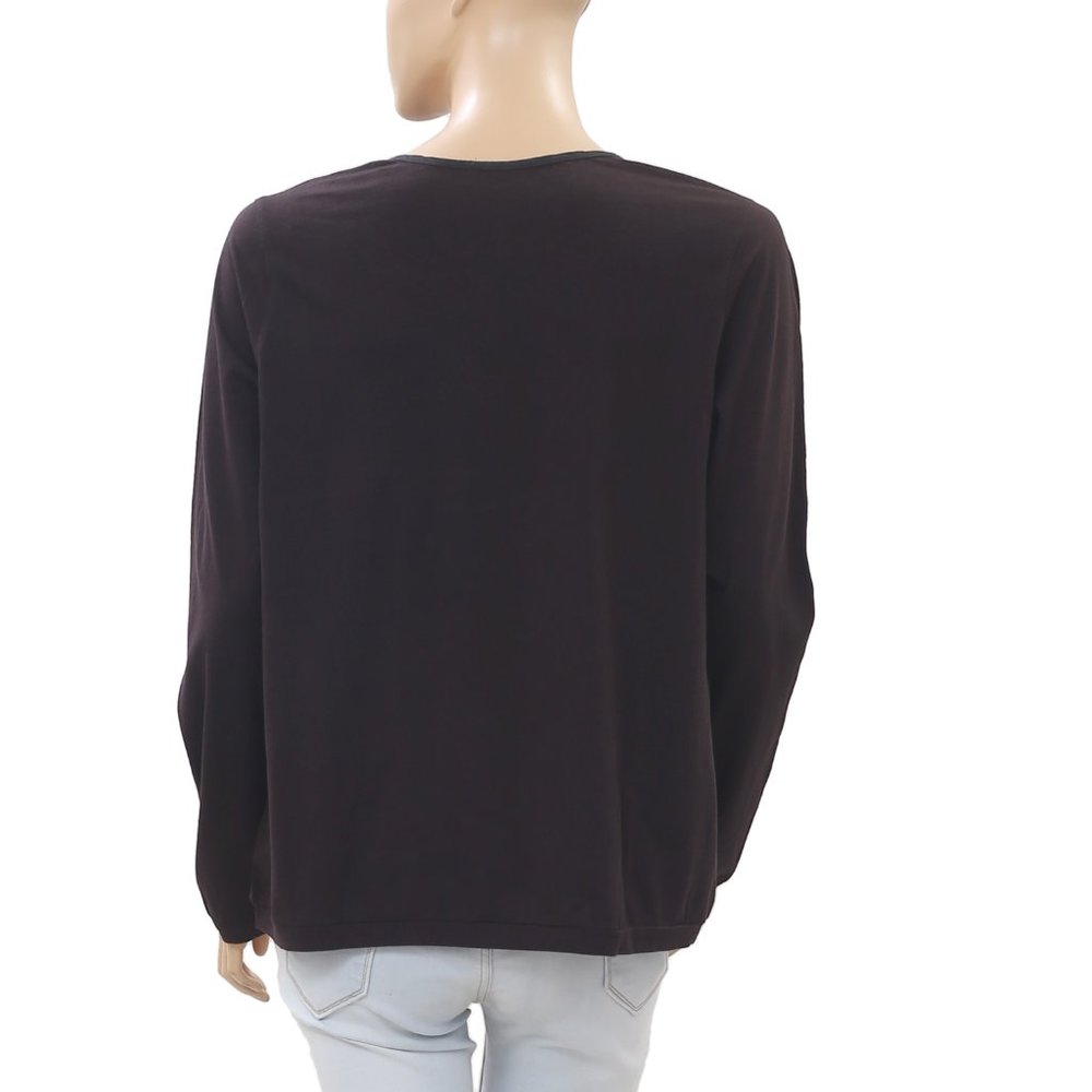 Chico's Floral Embroidered Blouse Top M - Picture 3 of 4